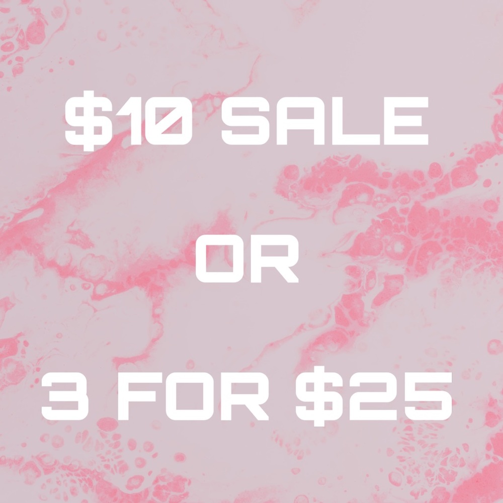 3 / $25 on $10 Items. PLEASE READ.